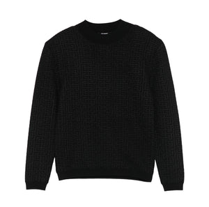 Maglia nera con monogramma