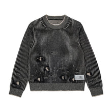 Carica l&#39;immagine nel visualizzatore di Gallery, Pullover in lana a coste con rotture
