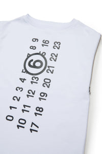 Abito corto in felpa con maxi logo