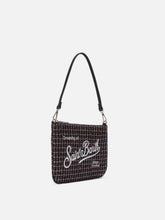 Carica l'immagine nel visualizzatore di Gallery, BORSA A SPALLA PARISIENNE MINI TWEED NERA
