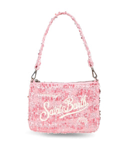 Borsa a spalla con paillettes