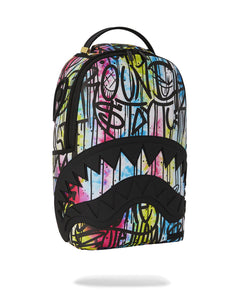 ZAINO SPRAYGROUND GRAFFITI SHARKMOUTH THROWS DLXSV BACKPACK MULTICOLOR