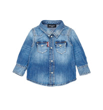 Carica l'immagine nel visualizzatore di Gallery, Camicia in denim neonato
