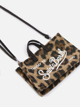 Carica l&#39;immagine nel visualizzatore di Gallery, Phone bag in feltro leopardato
