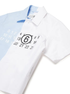 Camicia numbers bicolore