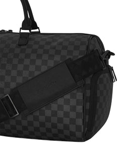 BORSA SPRAYGROUND HALF SPRITZ BLACK/GREY CHECK DUFFLE