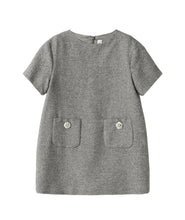 Carica l&#39;immagine nel visualizzatore di Gallery, Abito a trapezio misto lana e lurex
