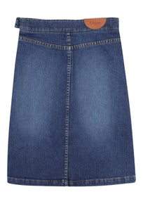 Gonna midi in denim