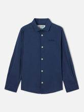 Carica l'immagine nel visualizzatore di Gallery, Camicia in cotone blu non mi
