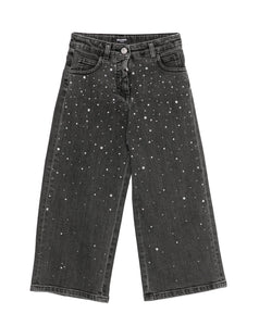 Jeans con cristalli