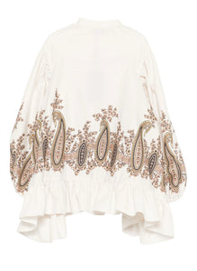 Camicia con stampa paisley