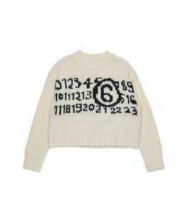 Maglione bianco color latte