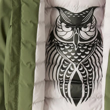 Carica l&#39;immagine nel visualizzatore di Gallery, Giubbino diegue verde K-WAY X IL GUFO
