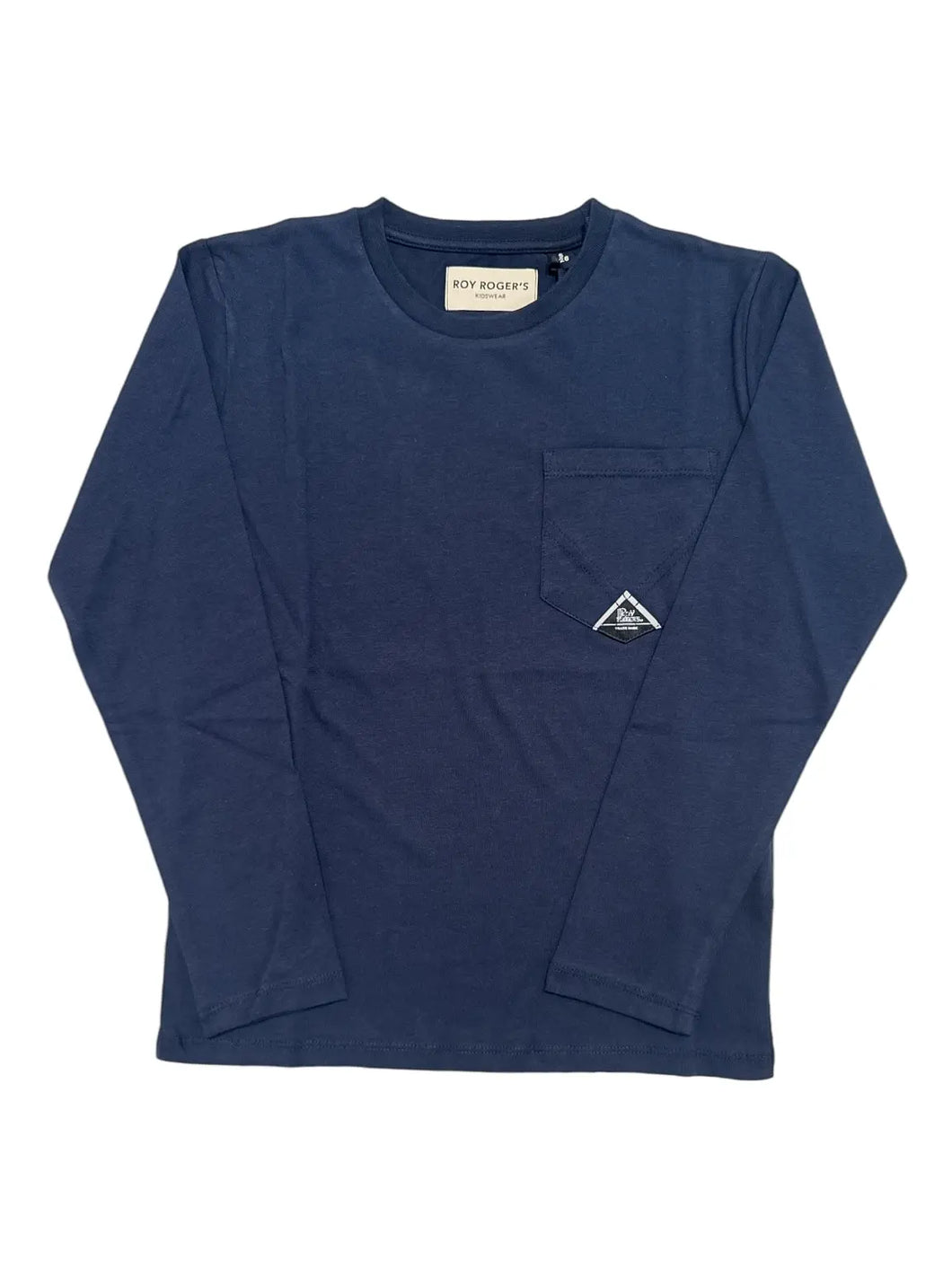 T-shirt blu manica lunga