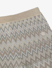 Carica l'immagine nel visualizzatore di Gallery, Pantaloni a palazzo in maglia con lurex
