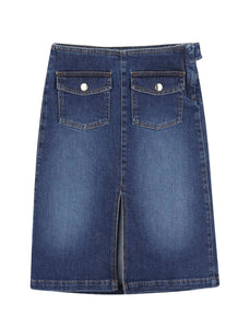 Gonna midi in denim