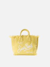 Carica l'immagine nel visualizzatore di Gallery, BORSA VANITY MINI IN CANVAS GIALLO CHIARO TINTA UNITA
