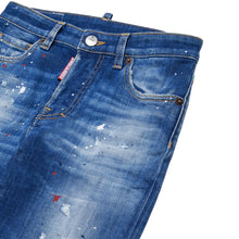 Carica l&#39;immagine nel visualizzatore di Gallery, Jeans straight sfumato con macchie - 642
