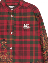 Carica l'immagine nel visualizzatore di Gallery, Camicia a quadri con stampa Paisley
