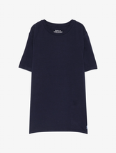 Carica l'immagine nel visualizzatore di Gallery, Set 3 t-shirt girocollo in 3 colori - bianco, blu e nero
