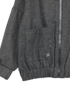 Giacca con zip e cappuccio