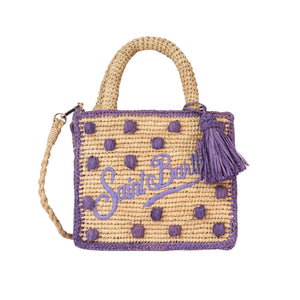 Borsa vanity mini raffia