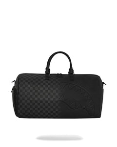 BORSA SPRAYGROUND HALF SPRITZ BLACK/GREY CHECK DUFFLE