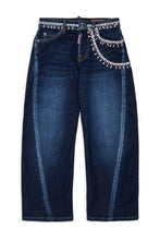 Carica l'immagine nel visualizzatore di Gallery, Jeans relaxed con applicazioni gioiello - Loose Twist
