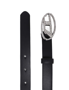 Cintura con oval D in cristalli