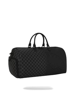 BORSA SPRAYGROUND HALF SPRITZ BLACK/GREY CHECK DUFFLE