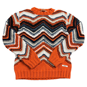 Maglione con motivo a zigzag