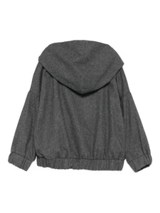 Giacca con zip e cappuccio