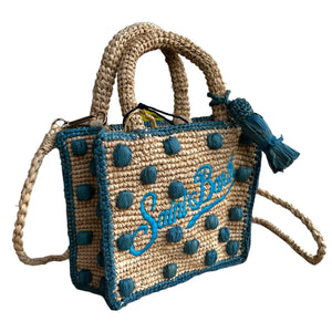 Borsa vanity mini raffia