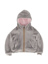 Carica l'immagine nel visualizzatore di Gallery, GIACCA PER BAMBINA K WAY KIDS ROSA P. DEVA REVERSIBILE CON CAPPUCCIO
