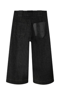 Denim pants black