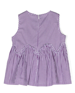 Camicia a quadretti da bambina