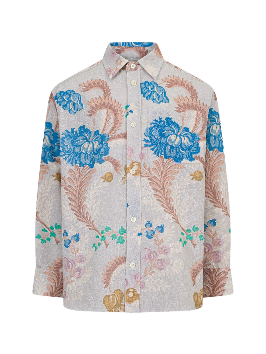 Camicia in cotone a fiori