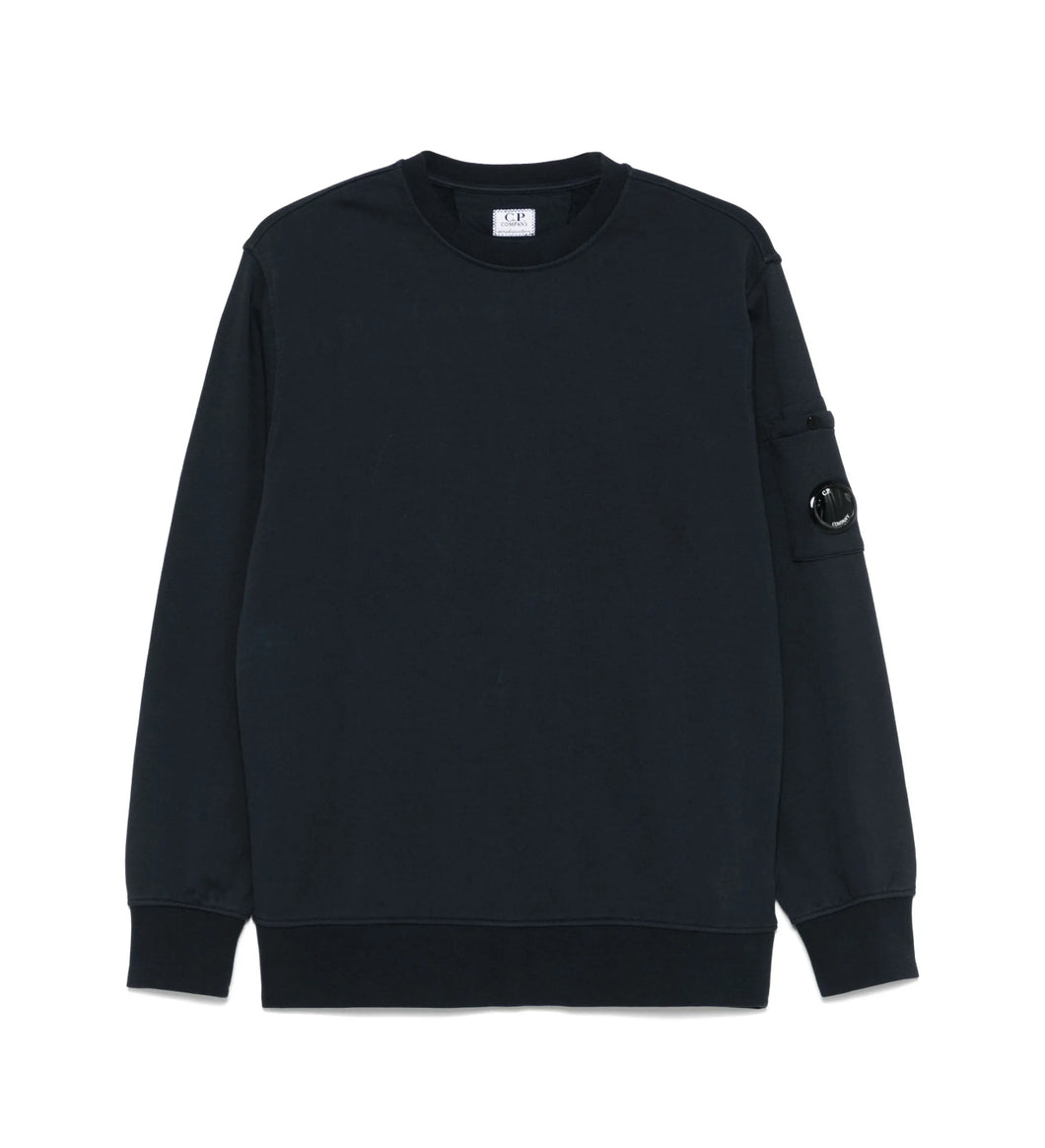 Felpa blu girocollo