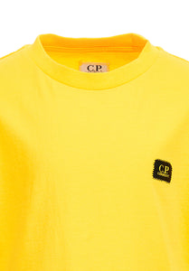 T-shirt gialla con logo