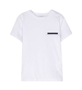 T-shirt bianco-blu