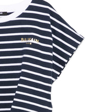 Carica l'immagine nel visualizzatore di Gallery, T-shirt cropped a righe
