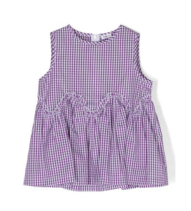 Camicia a quadretti da bambina