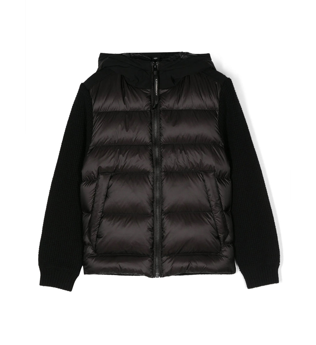 Bomber nero con inserti