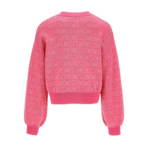 Carica l&#39;immagine nel visualizzatore di Gallery, Cardigan rosa con logo monogram
