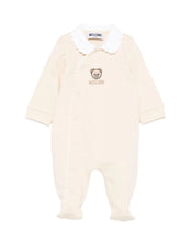 Carica l&#39;immagine nel visualizzatore di Gallery, Tutina beige unisex con motivo teddy bear
