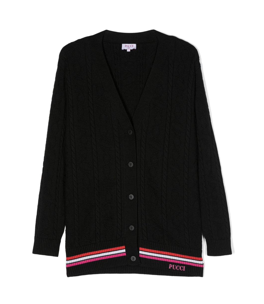 Cardigan intrecciato