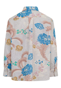 Camicia in cotone a fiori