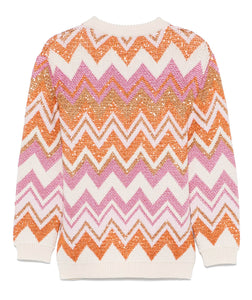 Maglione con motivo chevron