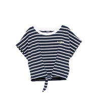 Carica l'immagine nel visualizzatore di Gallery, T-shirt cropped a righe
