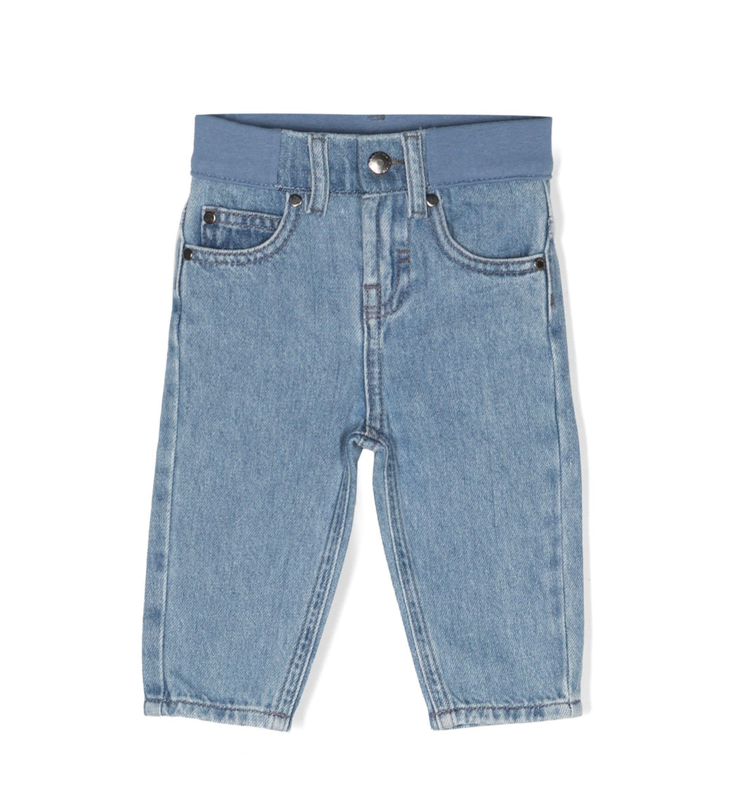 Jeans neonato con vita elasticizzata